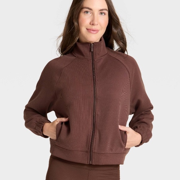 all in motion Jackets & Blazers - All in Motion Women's Brown Ribbed Jacket